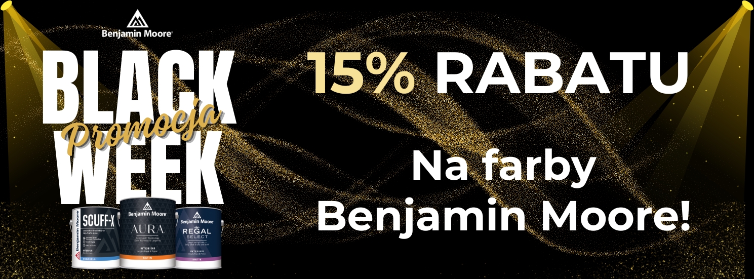 Reklama Black Week marki Benjamin Moore